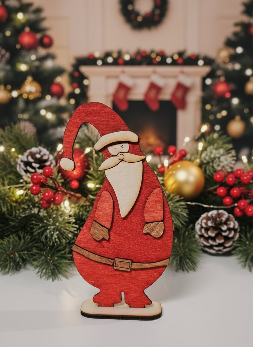 Mikulás asztali dísz