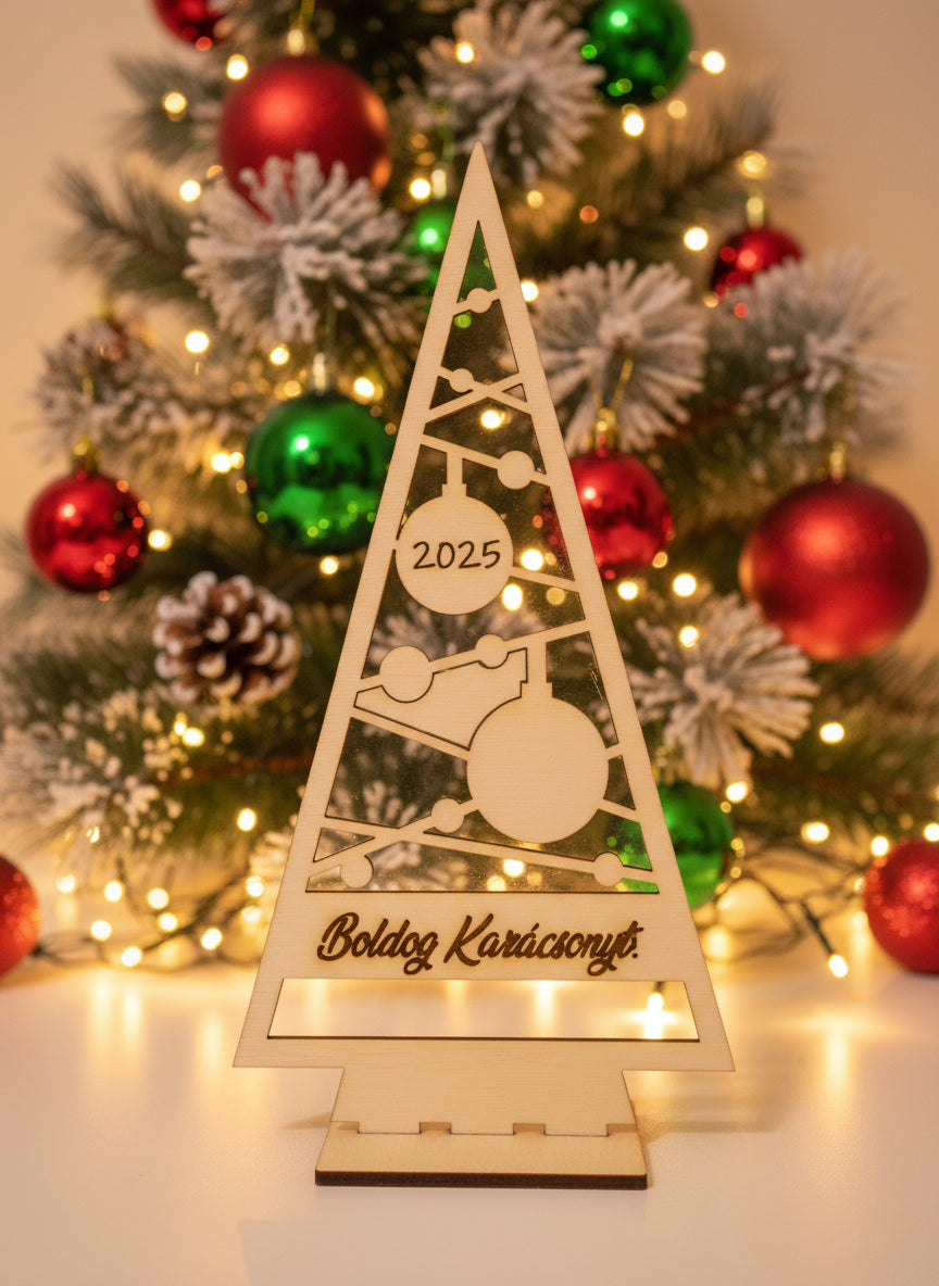 Karácsonyfa asztali dísz #2