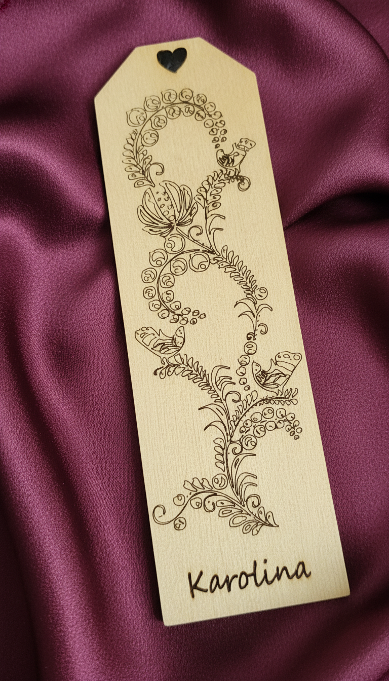 Egyedi Gravírozott Fa Könyvjelző