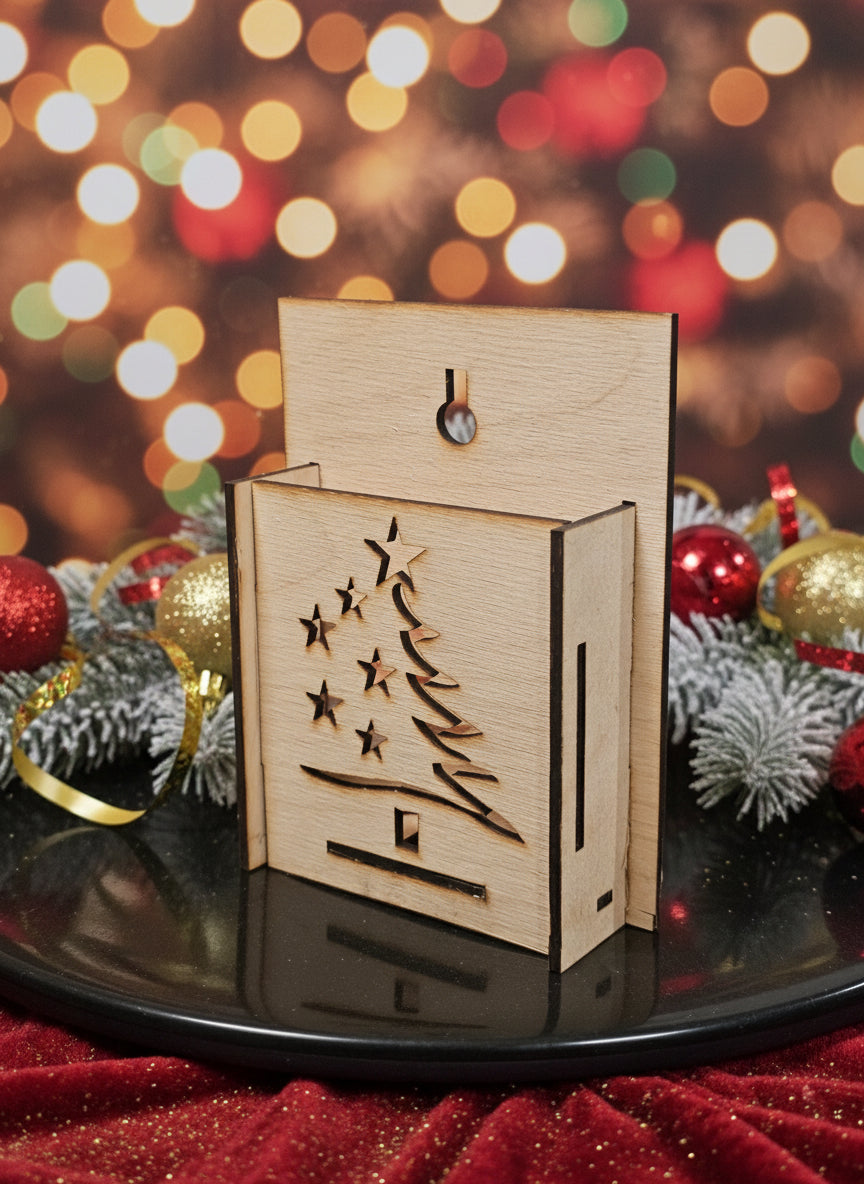 Karácsony témájú telefontartó falra