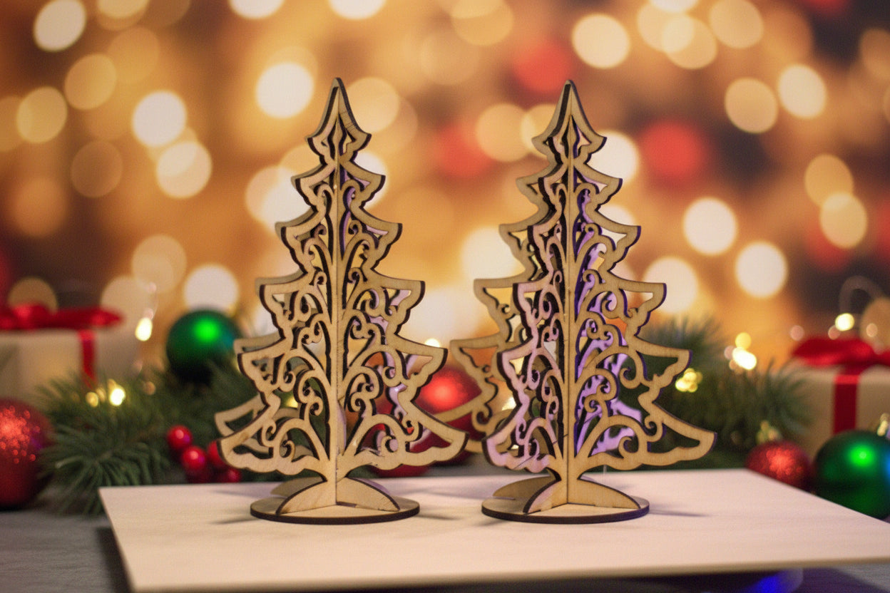 Karácsonyfa asztali dísz